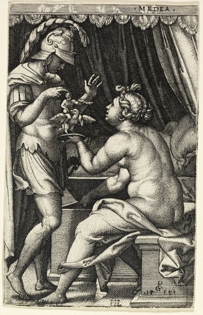 Médeia és Iaszón, a Görög hősnőkből alkotó: Georg Pencz