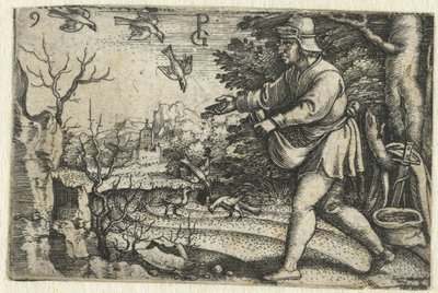 Példabeszéd a magvetőről Krisztus élete (sorozat címe) alkotó: Georg Pencz