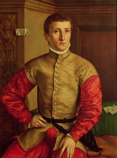 Fiatal férfi portréja, 1544 alkotó: Georg Pencz