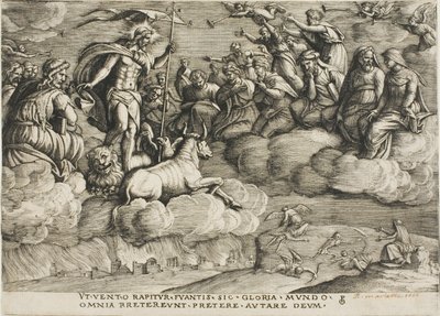 Az örökkévalóság diadala, hatodik lemez a Petrarch diadalaiból alkotó: Georg Pencz