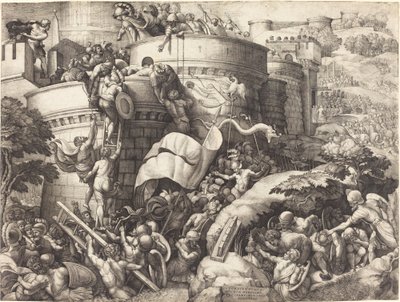 Cartagena elfoglalása alkotó: Georg Pencz after Giulio Romano