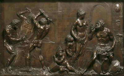 Vénusz a vulkán kovácsműhelyében alkotó: Georg Raphael Donner