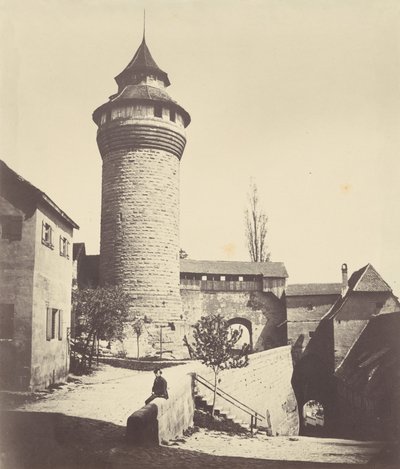 Der Runde Turm und der Festung in Nürnberg (A nürnbergi kerek torony és erőd),1852 körül (fénykép) alkotó: Georg Schmidt