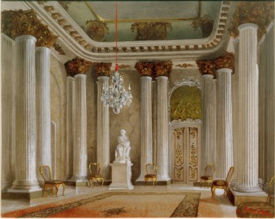 Sanssouci palota előszobája alkotó: Georg Schöbel