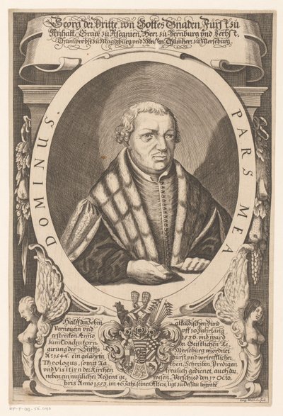 III. György, Anhalt-Dessau hercegének portréja alkotó: Georg Walch