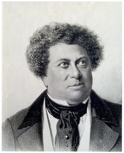 Alexandre Dumas szerző portréja, 19. század alkotó: Georg Wilhelm Timm