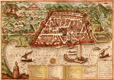 Algier, Algerien von Georg and Hogenberg Franz (1535-90) Braun