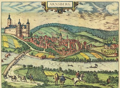 Arnsberg von Georg and Hogenberg Franz (1535-90) Braun