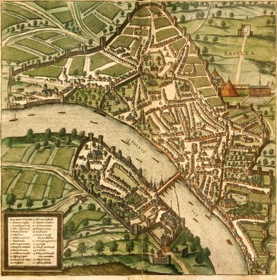 Basel, Bázel, Svájc alkotó: Georg and Hogenberg Franz (1535 90) Braun