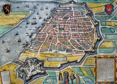 Antwerpen városa alkotó: Georg Braun and Hogenberg Franz