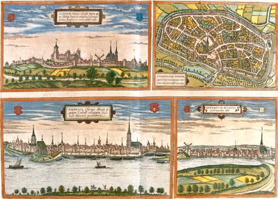 Cleves, Duisburg, Emmerich, Genappe, Németország, Belgium alkotó: Georg and Hogenberg Franz (1535-90) Braun