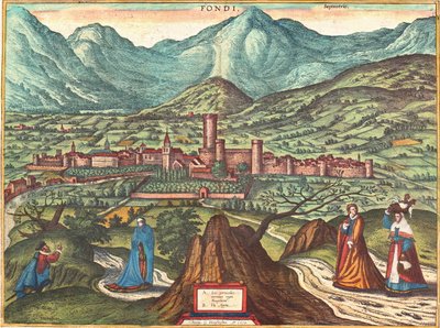 Fondi, Olaszország alkotó: Georg and Hogenberg Franz (1535 90) Braun