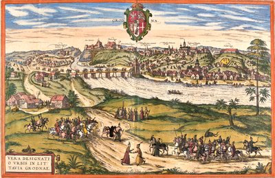 Grodno, Fehéroroszország alkotó: Georg and Hogenberg Franz (1535 90) Braun