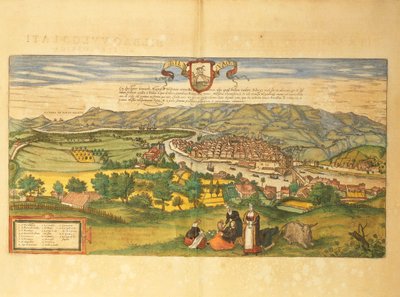 Bilbao térképe Georg Braun Civitates Orbis Terrarum című művéből alkotó: Georg Braun and Hogenberg Franz