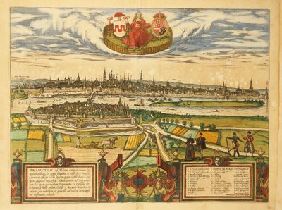Maastricht térképe Georg Braun világtérképéről alkotó: Georg Braun and Hogenberg Franz