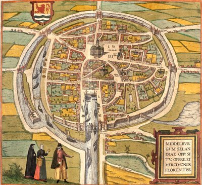 Middelburg, Hollandia alkotó: Georg and Hogenberg Franz (1535 90) Braun