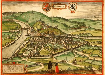 Namur, Belgium alkotó: Georg and Hogenberg Franz (1535 90) Braun