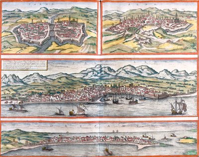Parma, Siena, Palermo, Trapani, Olaszország alkotó: Georg and Hogenberg Franz (1535 90) Braun