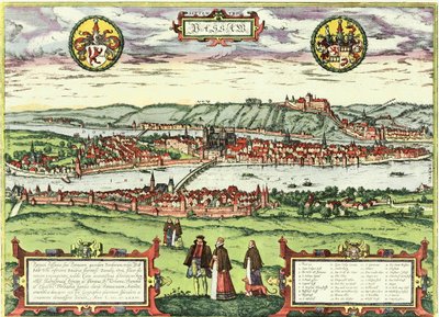 Passau, Németország alkotó: Georg and Hogenberg Franz (1535 90) Braun