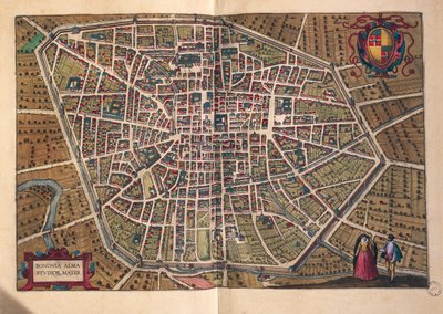 Bologna városa, Georg Braun A világ városaiból alkotó: Georg Braun and Hogenberg Franz