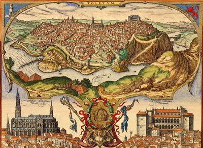 Toledo, Spanyolország alkotó: Georg and Hogenberg Franz (1535 90) Braun