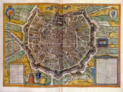 Plan de Milan és 1585 Tiré de l