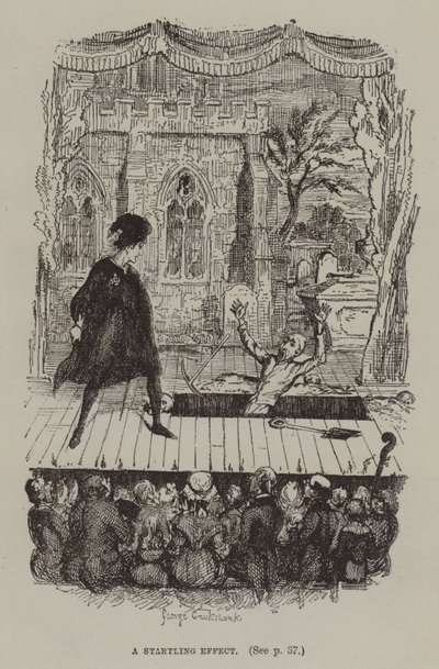 Megdöbbentő hatás (metszet) alkotó: George (after) Cruikshank