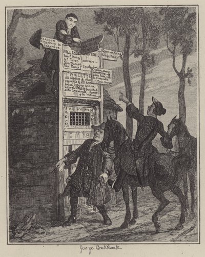 Illusztráció Jack Sheppardhoz (metszet) alkotó: George (after) Cruikshank