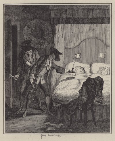 Illusztráció Jack Sheppardhoz (metszet) alkotó: George (after) Cruikshank