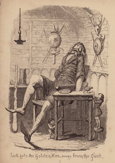Jack és a paszuly (metszet) alkotó: George (after) Cruikshank