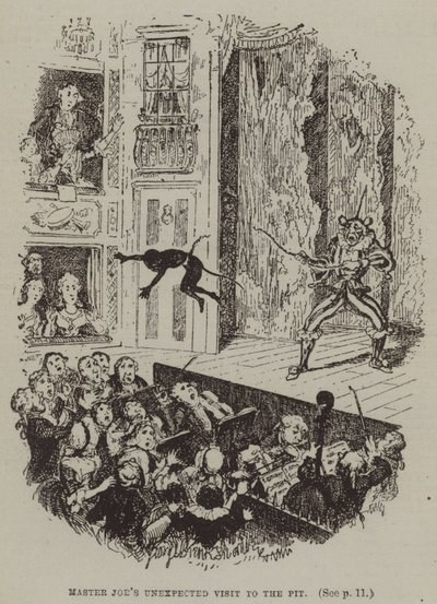 Joe mester váratlan látogatása a gödörben (metszet) alkotó: George (after) Cruikshank