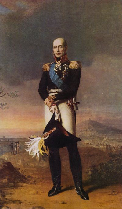 Barclay de Tolli portréja (színes litográfia) alkotó: George (after) Dawe