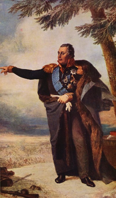 Koutouzoff portréja (színes litográfia) alkotó: George (after) Dawe