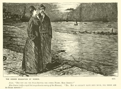 A nők felsőoktatása (metszet) alkotó: George (after) Du Maurier