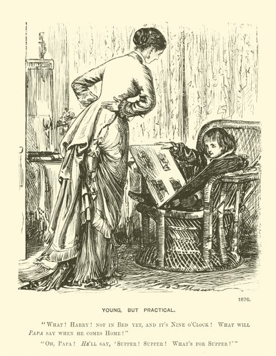 Fiatal, de praktikus (metszet) alkotó: George (after) Du Maurier