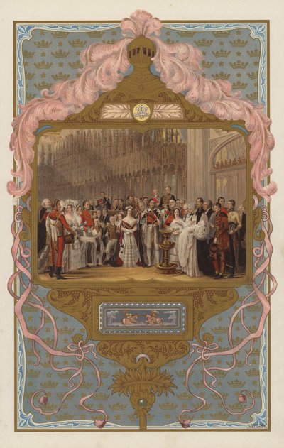 VII. Edward leendő király keresztelése (színes litó) alkotó: George (after) Hayter