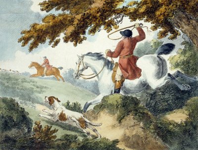 Vadászat, metszette: J. Wright alkotó: George (after) Morland