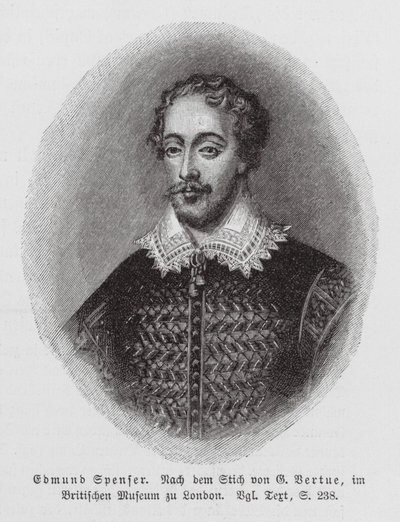 Edmund Spenser, angol költő (metszet) alkotó: George (after) Vertue