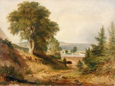 A patakon keresztező csatorna vízvezetéke, 1840-49 körül (olaj, vászon) alkotó: George (attr.) Harvey