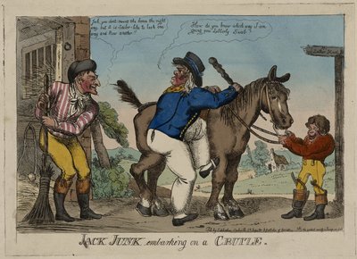 JACK JUNK Hajóútra indul alkotó: George (attr. to) Cruikshank
