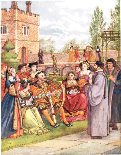 The Kings Ballad, illusztráció az „Egy képes daloskönyvből”, 1910 alkotó: George, 9th Earl of Carlisle Howard