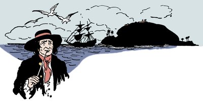 A teknősök szigetének ábrázolása a Karib-tengeren Illusztráció a „The boys book of pirates” című könyvéből, George Albert Williams (1875-1932) 1913 alkotó: George Alfred Williams