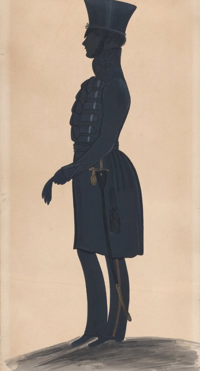 H. J. Daniell ezredes, teljes hosszában balra, 1827-44. alkotó: George Angelo Crowhurst