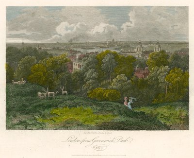 London a Greenwich Parkból, Kentből alkotó: George Arnald