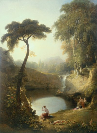 Nárcisz és visszhang (olaj) alkotó: George Arnald