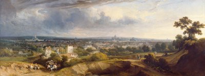Párizs kilátása a Montmartre felől, 1829 alkotó: George Arnald