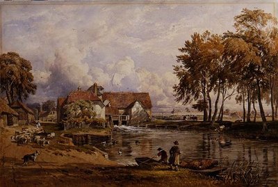 Streatley Mill: A Temzén alkotó: George Arthur Fripp