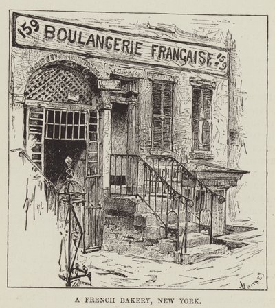 Egy francia pékség, New York alkotó: George Augustus Sala