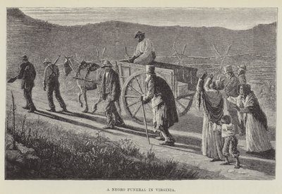 Néger temetés Virginiában alkotó: George Augustus Sala