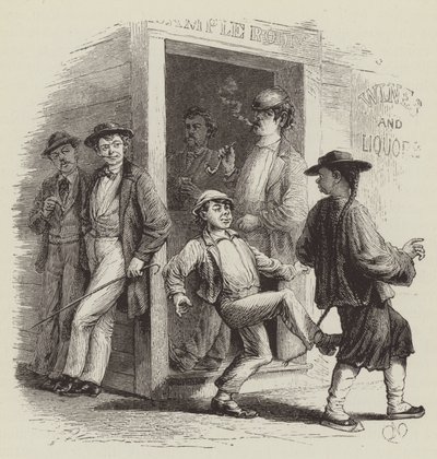 Kínai támadás San Franciscóban alkotó: George Augustus Sala